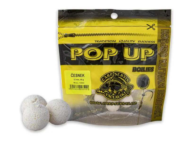 CSV Pop Up Boilies - 40g/12mm Česnek