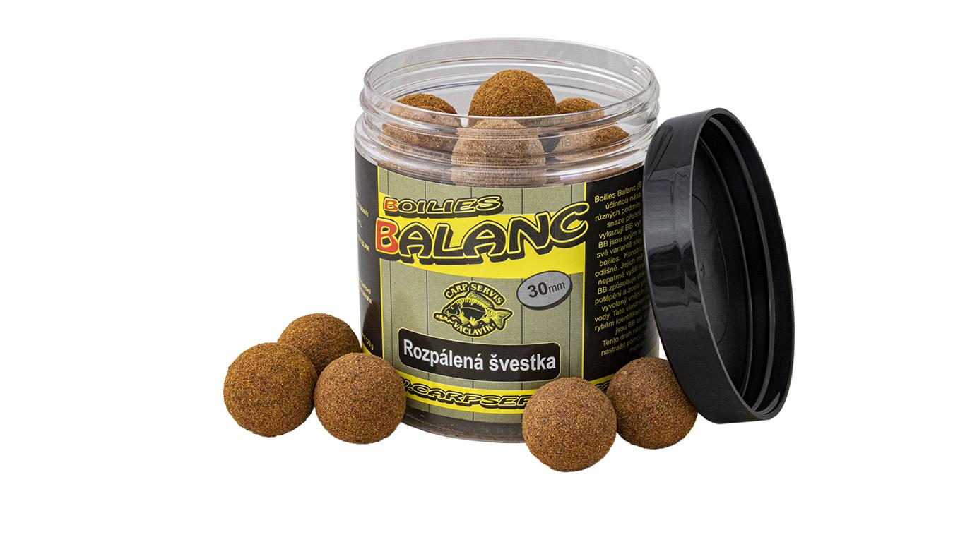 CSV Boilies Balanc - 120 g/30mm Rozpálená švestka