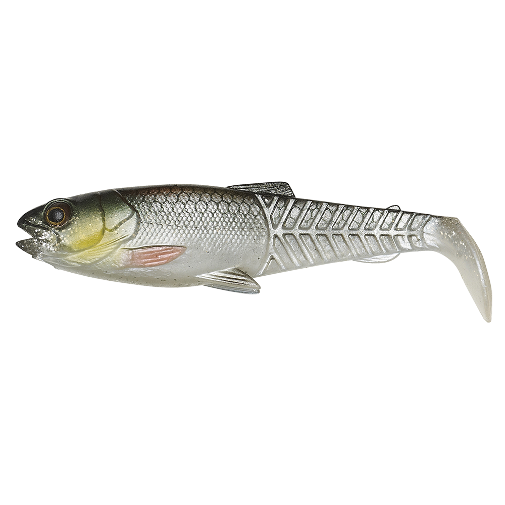 Savage gear nástraha Craft Cannibal Paddletail 8,5cm 7g - Green Silver UV