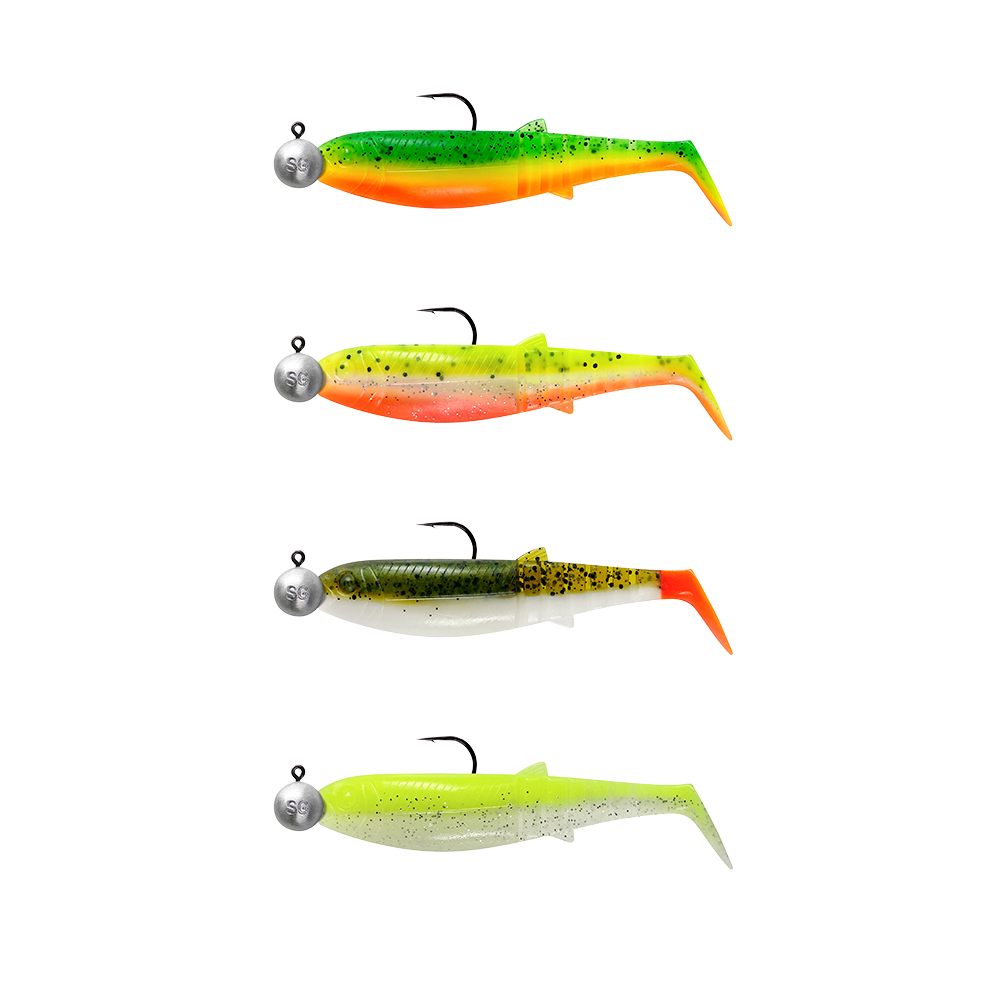 Savage Gear nástrahy Cannibal Shad Darkwater Mix 4+4ks 10cm