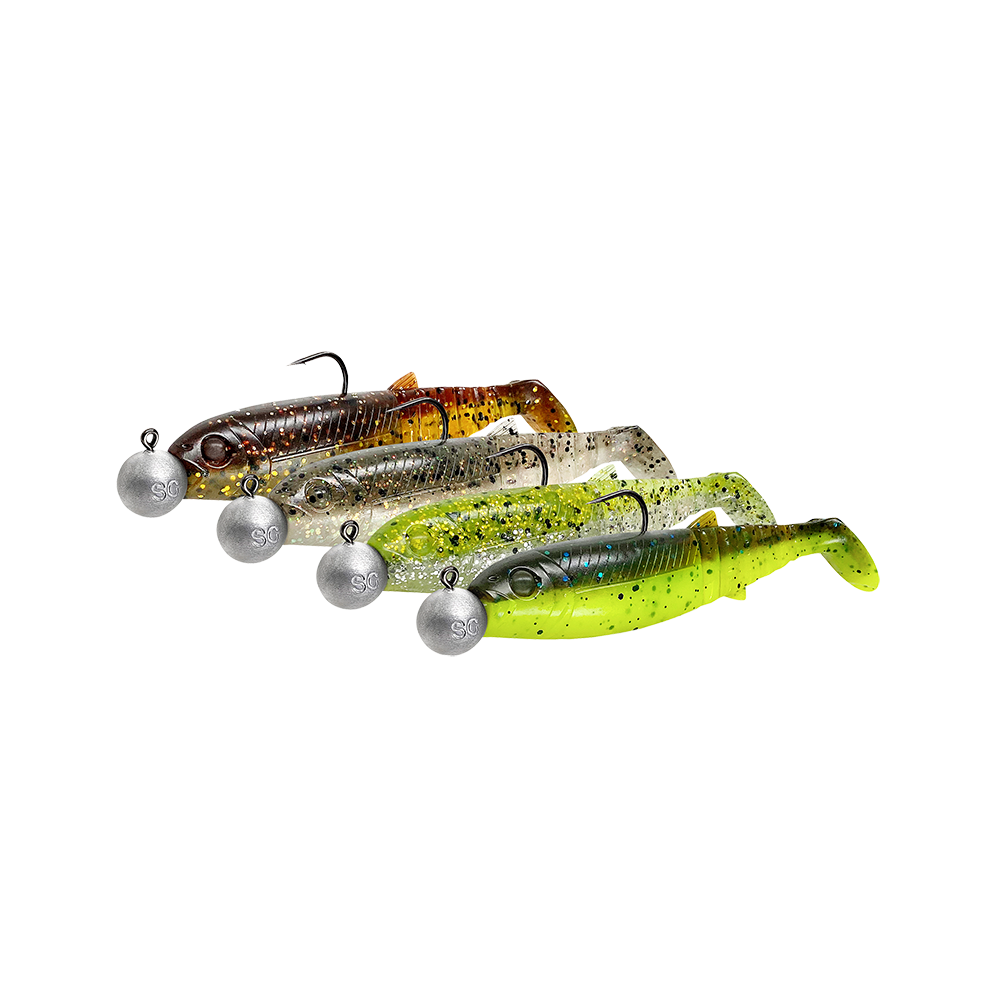 Savage Gear nástrahy Cannibal Shad Clearwater Mix 4+4ks