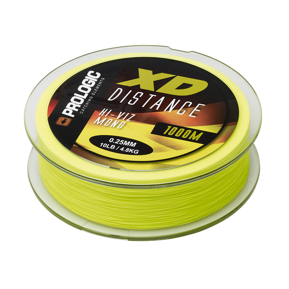 Prologic vlasec XD Distance Mono 1000m Hi-Viz Yellow - 0,25mm 4,8kg