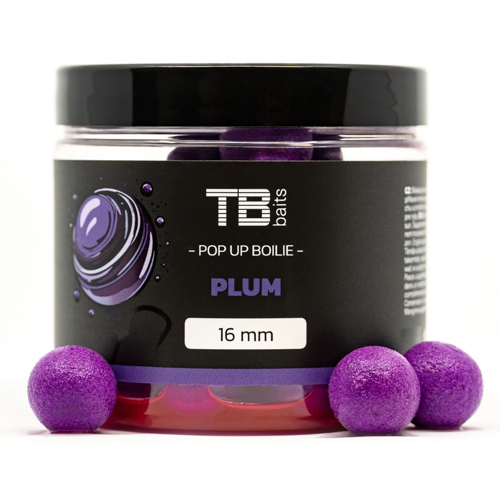 TB Baits Plovoucí Boilie Pop-Up 65g Plum + NHDC Ø16mm