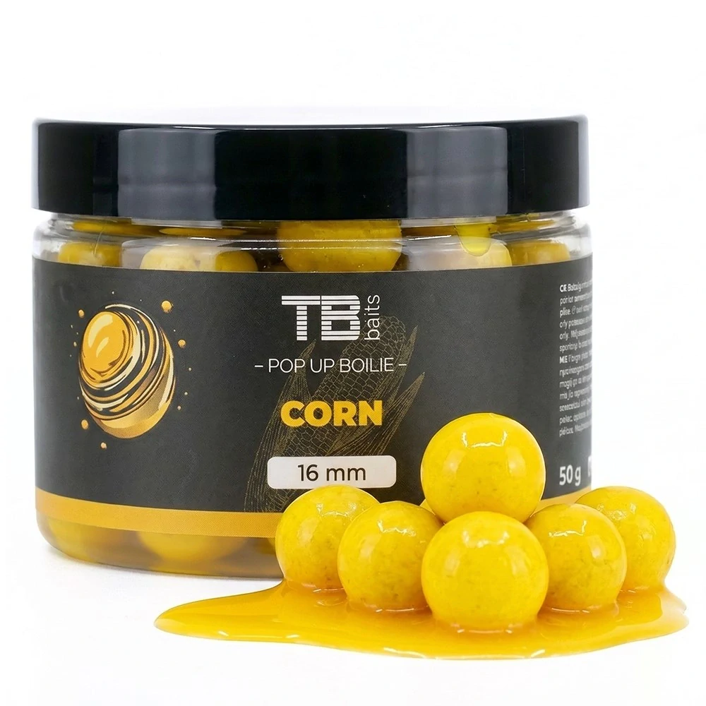 TB Baits Plovoucí Boilie Pop-Up 65g Corn + NHDC Ø16mm