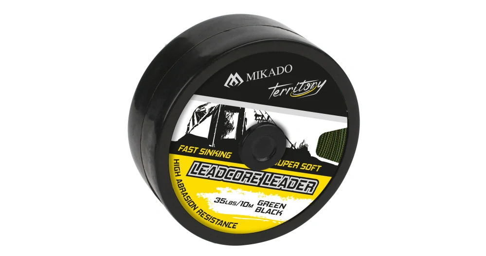 Mikado olověná šňůra Leadcore Leader 10m 45lbs Černo-Zelená