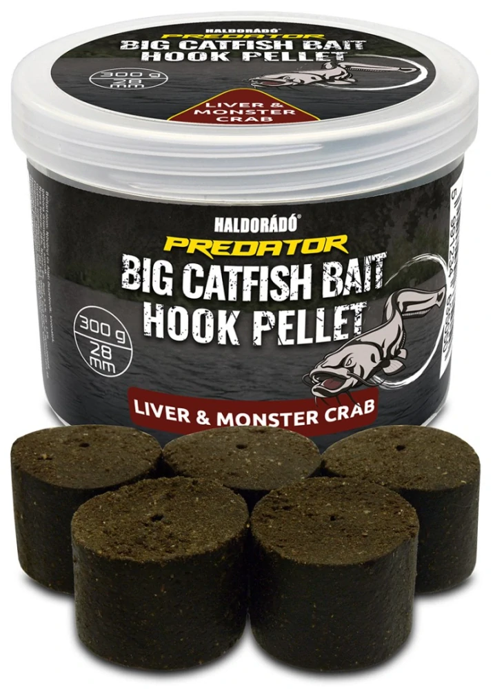 Haldorádó Pelety Catfish Bait Hook Pellet 300g 28mm Liver/Monster Crab