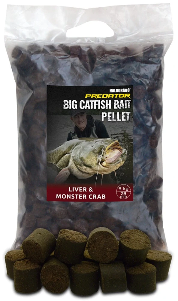 Haldorádó Pelety Catfish Bait Hook Pellet 5kg 28mm Liver/Monster Crab