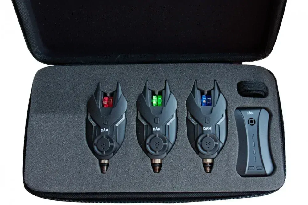 DAM TF Bite Alarm Set 3+1 Red, Blue, Green