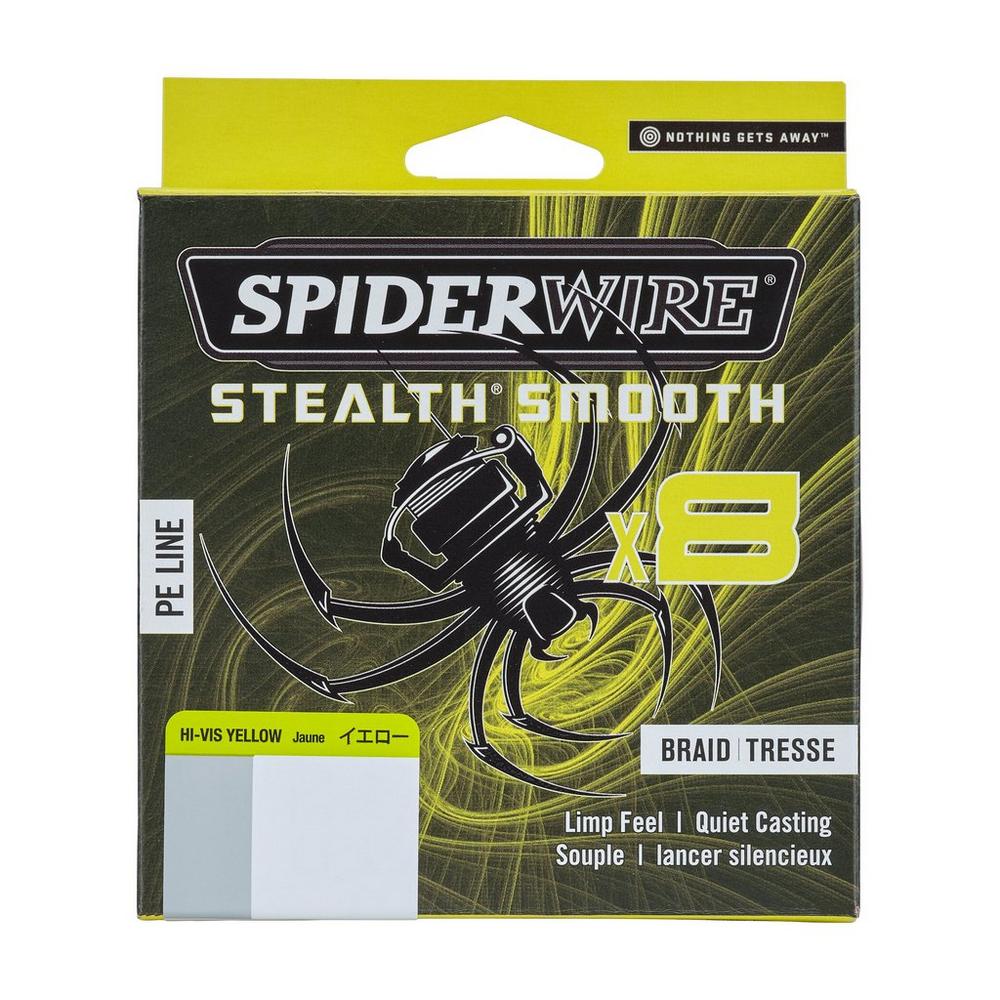 Spider Wire® Pletená šňůra Stealth® Smooth x8 300m Hi-Vis Yellow 0.11mm