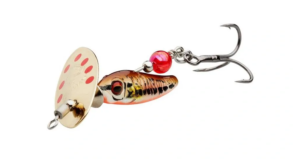 Savage Gear třpytka Sticklebait Spinner 2 7,3g -  Minnow Gold Red