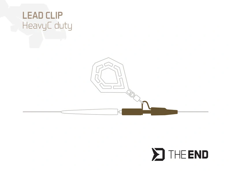 Klip na olovo HeavyC duty Delphin TheEND / 10ks