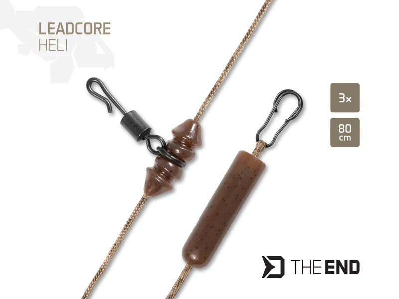 Montáž Delphin TheEND Leadcore HELI / 3 ks