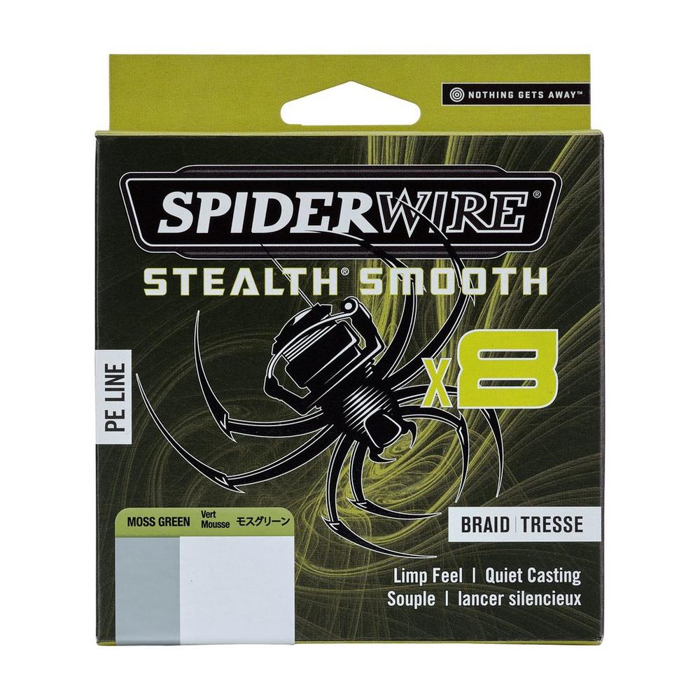 Spider Wire® Pletená šňůra Stealth® Smooth x8 300m Moss Green