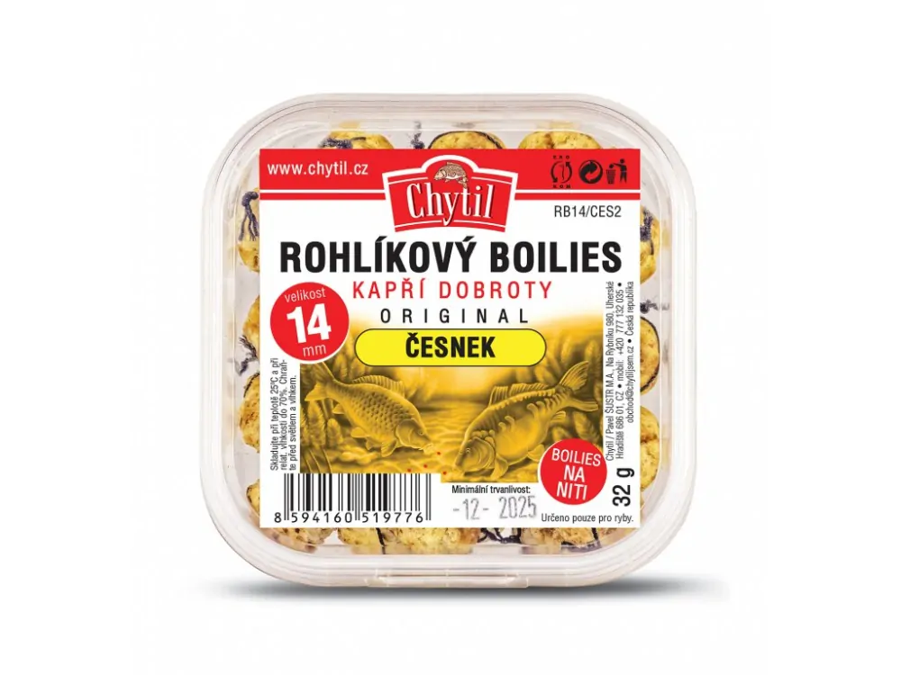 Chytil Rohlíkový boilies 14mm 32g - Česnek