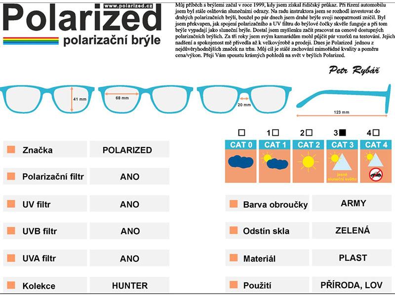 Brýle Polarizační SGL.P02.42.H.GR