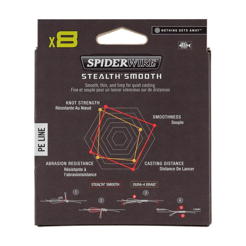 Spider Wire® Pletená šňůra Stealth® Smooth x8 300m Moss Green