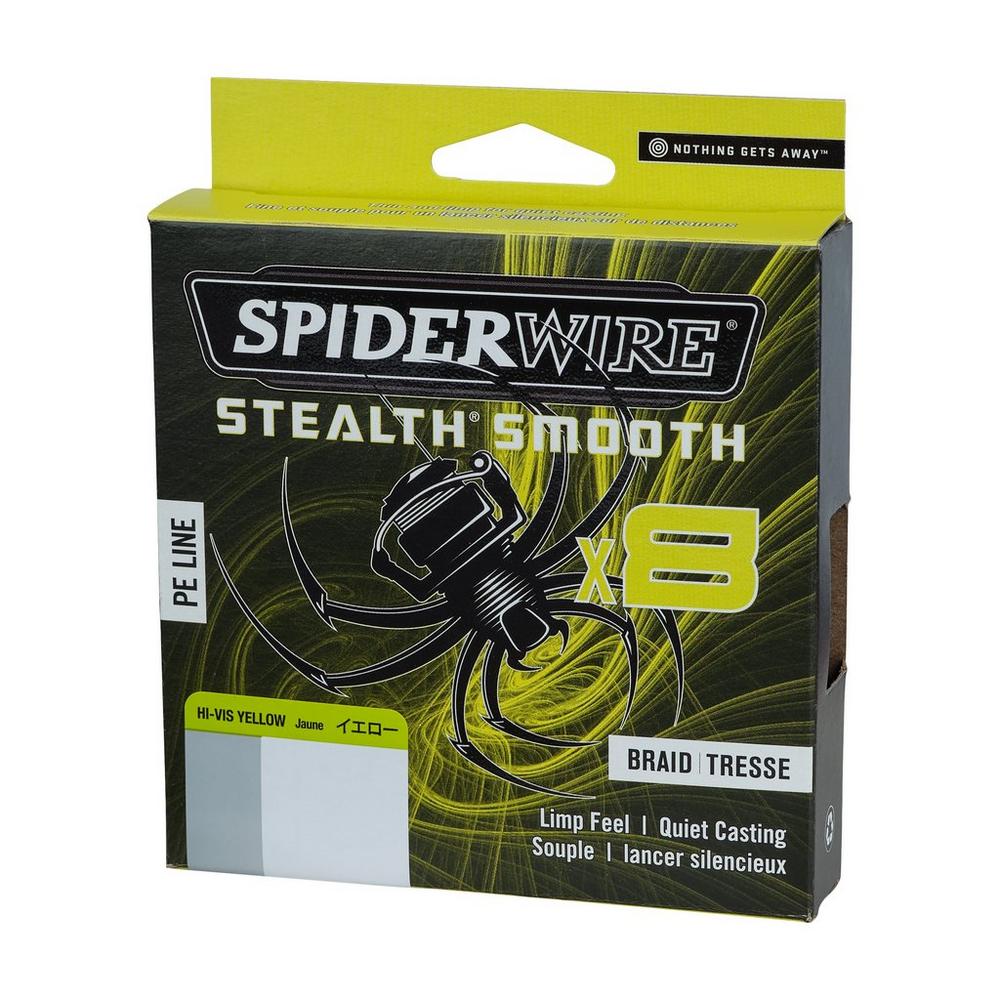 Spider Wire® Pletená šňůra Stealth® Smooth x8 150m Hi-Vis Yellow