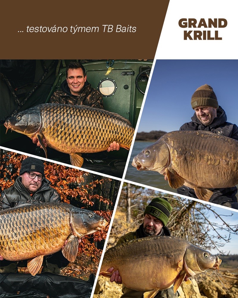 TB Baits Boosterované Boilie Grand Krill 120g 