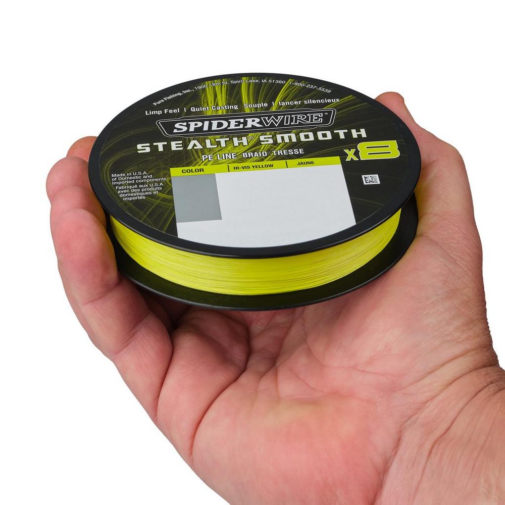 Spider Wire® Pletená šňůra Stealth® Smooth x8 150m Hi-Vis Yellow