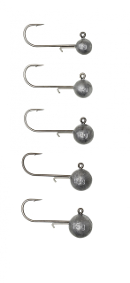 BALL JIG HEADS 15g - 5ks vel. háčků 1/0