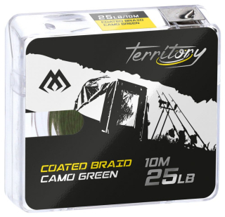 Mikado - Coated Braid - 25lbs/10m - Camo Green - 1ks