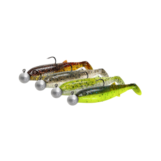 Savage Gear nástrahy Cannibal Shad Clearwater Mix 4+4ks