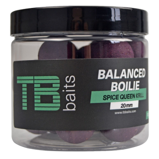 TB Baits Vyvážené Boilie Balanced + Atraktor Spice Queen Krill 100g Ø16mm