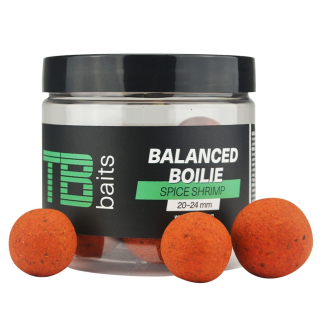 TB Baits Vyvážené Boilie Balanced + Atraktor Spice Shrimp 100g  Ø20-24mm