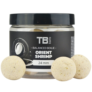 TB Baits Vyvážené Boilie Balanced White Edition + Atraktor Orient Shrimp 100g Ø24mm