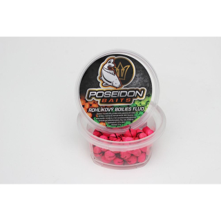 Poseidon Baits Rohlíkové boilies 12mm 35g Fluo Jahoda