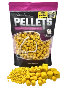 LK Baits kukuřičné pelety Corn Pellets 1kg 12mm