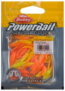 Berkley gumová nástraha PowerBait® Power® Nymph 25mm 12ks - Yellow/Orange