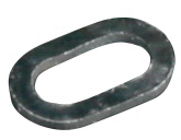 Kroužky - OVAL RIG RINGS 6.0 mm / BLACK MATTT – bal.25ks