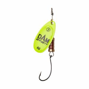 DAM Effzett® třpytka Singlehook Spinner #2 Yellow
