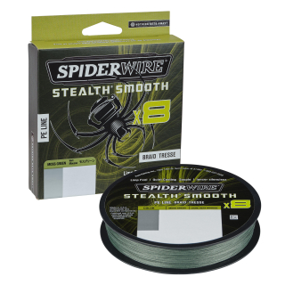 Spider Wire® Pletená šňůra Stealth® Smooth x8 150m Moss Green 0.23mm