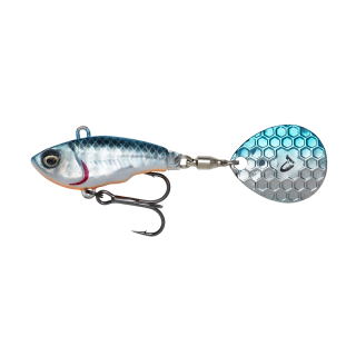 Savage Gear Fat Tail Spin 8cm 24g Blue Silver