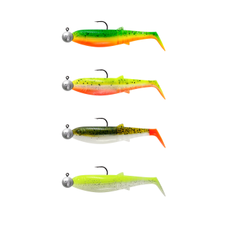 Savage Gear nástrahy Cannibal Shad Darkwater Mix 4+4ks 10cm