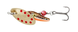 Savage Gear třpytka Sticklebait Spinner 2 7,3g - Minnow Gold Red
